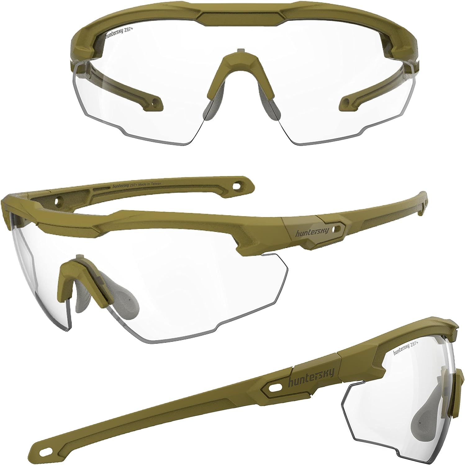 HUNTERSKY DISCOVER YOUR WORLD! HTS Anti Fog Shooting Safety Glasses for men, Military Grade Gun range Hunting Airsoft Riding